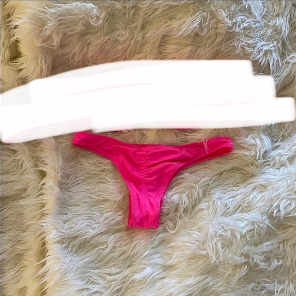 Pink Victoria Secret bikini bottoms